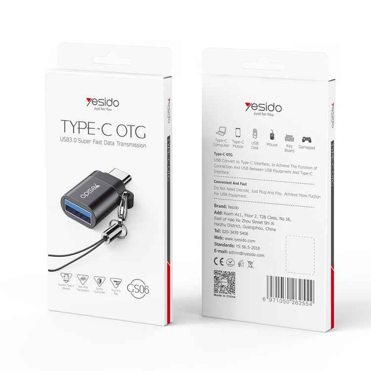 OTG Mini Connector Adapter with Keychain, Yesido GS06 Type-C to USB 3.0, Yesido GS07 Micro USB to USB 2.0
