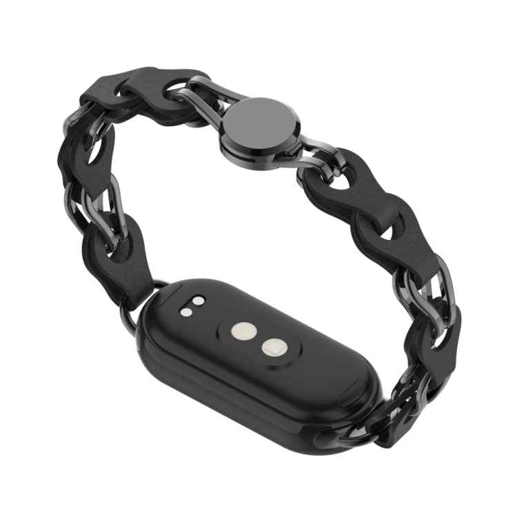 Hollow Leather Chain Magnetic Buckle Watch Band