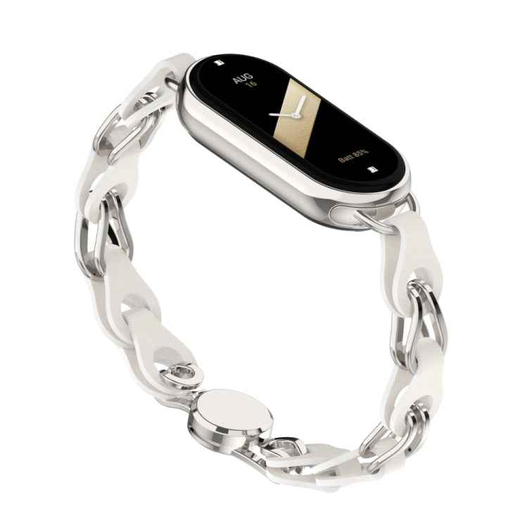 Hollow Leather Chain Magnetic Buckle Watch Band