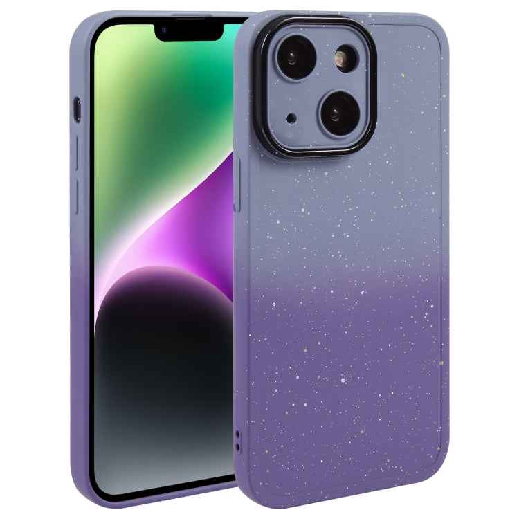 Gradient Starry Silicone Phone Case with Lens Film, For iPhone 14 Plus, For iPhone 15 Pro Max, For iPhone 14, For iPhone 15 Pro, For iPhone 14 Pro, For iPhone 15 Plus, For iPhone 15, For iPhone 14 Pro Max