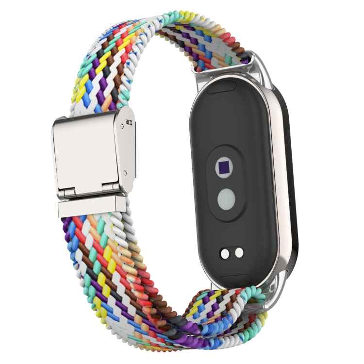 Metal Head + Adjustable Nylon Braided Steel Buckle Watch Band