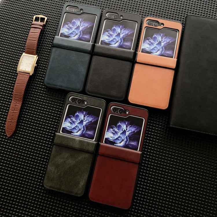 Crazy Horse Texture Hinge Shockproof Protective Phone Case