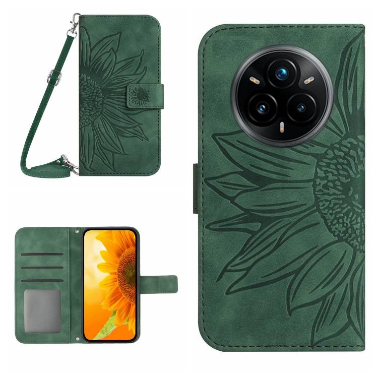 Skin Feel Sun Flower Embossed Flip Leather Phone Case with Lanyard, For Realme C75 5G, For Realme 14 5G Global / P3 5G Global, For Realme P3 Pro 5G Global, For Realme 14 Pro+ 5G