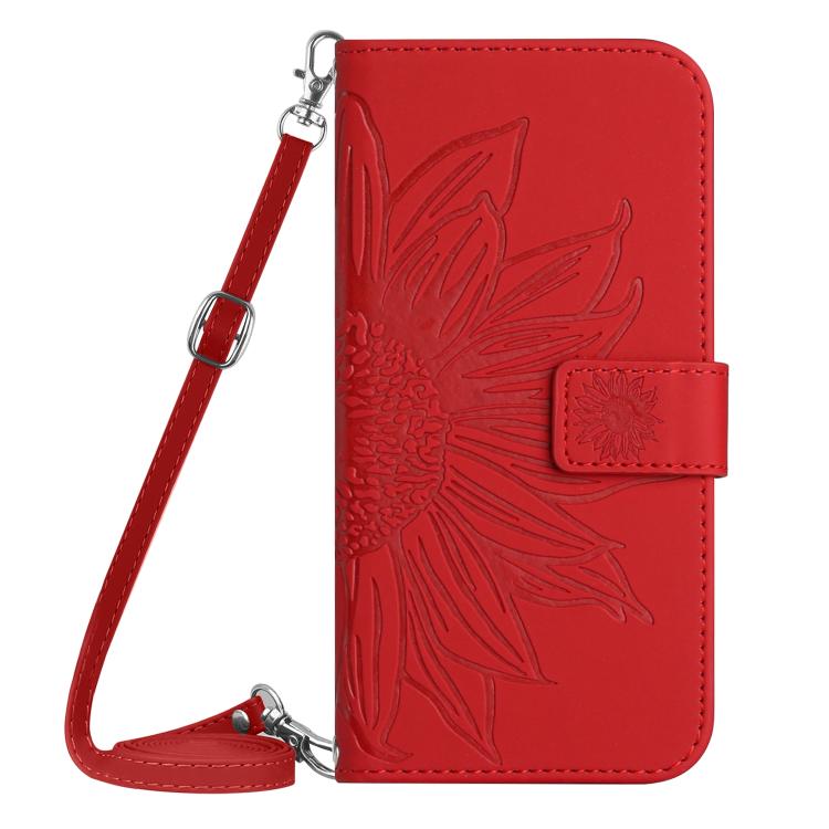 Skin Feel Sun Flower Embossed Flip Leather Phone Case with Lanyard, For Realme C75 5G, For Realme 14 5G Global / P3 5G Global, For Realme P3 Pro 5G Global, For Realme 14 Pro+ 5G