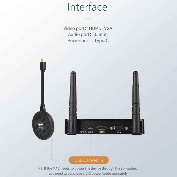 Measy UHD200 Wireless HDMI Transmitter and Receiver, Transmission Distance: 100m