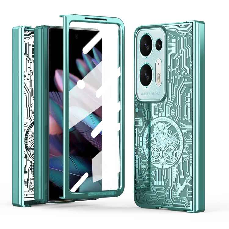 Mechanical Legend Integrated Electroplating All-inclusive Phone Case, For OPPO Find N2, For OPPO Find N