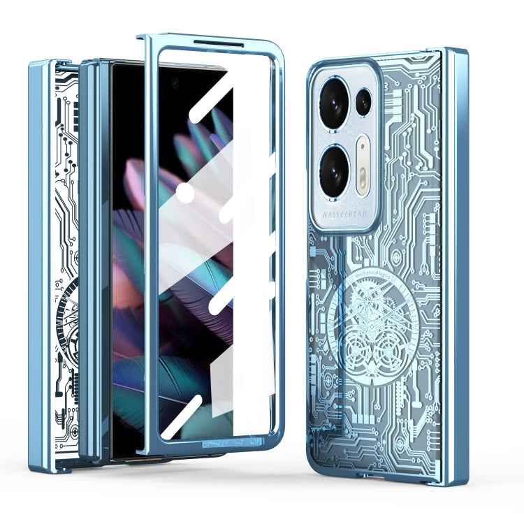 Mechanical Legend Integrated Electroplating All-inclusive Phone Case, For OPPO Find N2, For OPPO Find N