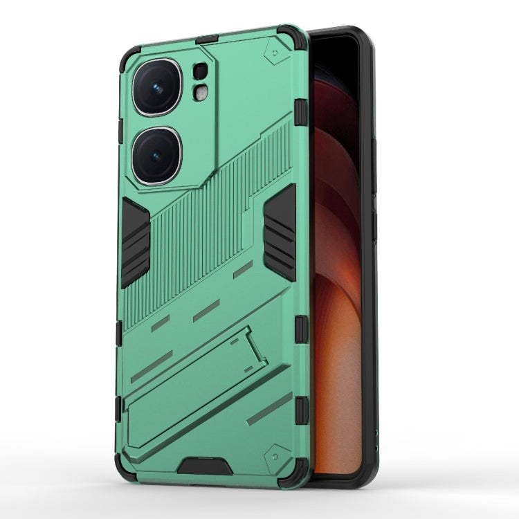 Punk Armor 2 in 1 PC + TPU Phone Case with Holder, For vivo iQOO Z9 5G, For vivo iQOO Z9 Turbo 5G, For vivo iQOO Neo9 5G, For vivo S18E 5G, For vivo S18 5G, For vivo iQOO 12 Pro 5G