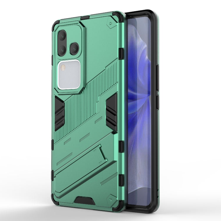 Punk Armor 2 in 1 PC + TPU Phone Case with Holder, For vivo iQOO Z9 5G, For vivo iQOO Z9 Turbo 5G, For vivo iQOO Neo9 5G, For vivo S18E 5G, For vivo S18 5G, For vivo iQOO 12 Pro 5G