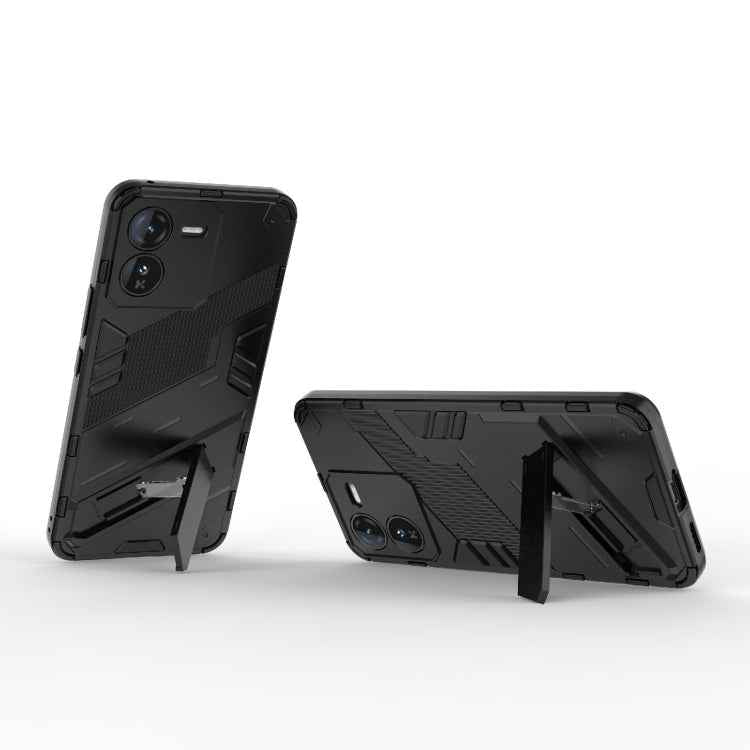 Punk Armor 2 in 1 PC + TPU Phone Case with Holder, For vivo iQOO Z9 5G, For vivo iQOO Z9 Turbo 5G, For vivo iQOO Neo9 5G, For vivo S18E 5G, For vivo S18 5G, For vivo iQOO 12 Pro 5G