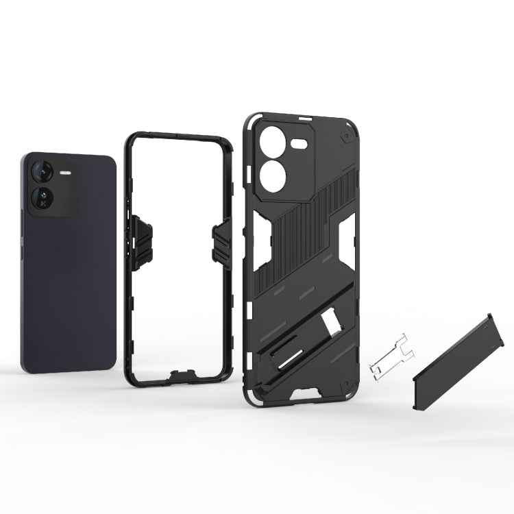 Punk Armor 2 in 1 PC + TPU Phone Case with Holder, For vivo iQOO Z9 5G, For vivo iQOO Z9 Turbo 5G, For vivo iQOO Neo9 5G, For vivo S18E 5G, For vivo S18 5G, For vivo iQOO 12 Pro 5G