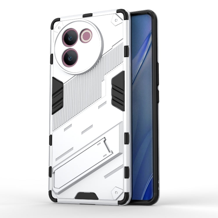 Punk Armor 2 in 1 PC + TPU Phone Case with Holder, For vivo V60 5G Global, For vivo V50 5G Global, For vivo iQOO Z9s Pro 5G India, For vivo iQOO Z9s 5G Global, For vivo V30e 5G Global, For vivo iQOO Z9X 5G