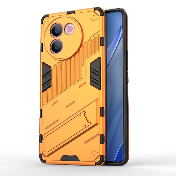 Punk Armor 2 in 1 PC + TPU Phone Case with Holder, For vivo V60 5G Global, For vivo V50 5G Global, For vivo iQOO Z9s Pro 5G India, For vivo iQOO Z9s 5G Global, For vivo V30e 5G Global, For vivo iQOO Z9X 5G