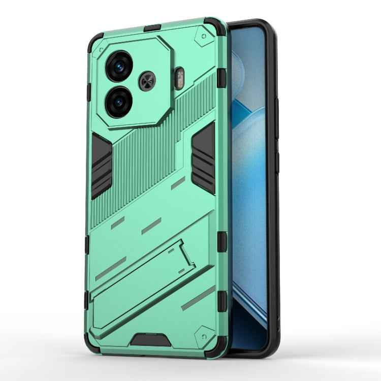 Punk Armor 2 in 1 PC + TPU Phone Case with Holder, For vivo iQOO Z9 5G, For vivo iQOO Z9 Turbo 5G, For vivo iQOO Neo9 5G, For vivo S18E 5G, For vivo S18 5G, For vivo iQOO 12 Pro 5G