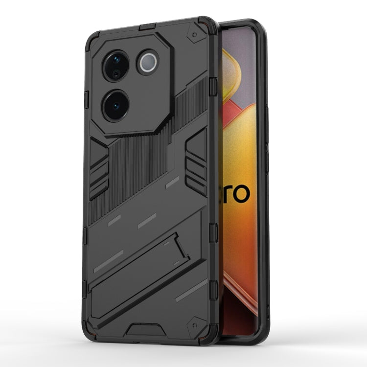 Punk Armor 2 in 1 PC + TPU Phone Case with Holder, For vivo V60 5G Global, For vivo V50 5G Global, For vivo iQOO Z9s Pro 5G India, For vivo iQOO Z9s 5G Global, For vivo V30e 5G Global, For vivo iQOO Z9X 5G