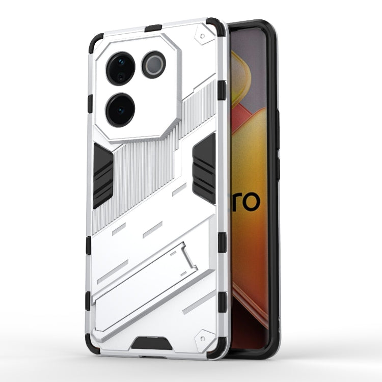 Punk Armor 2 in 1 PC + TPU Phone Case with Holder, For vivo V60 5G Global, For vivo V50 5G Global, For vivo iQOO Z9s Pro 5G India, For vivo iQOO Z9s 5G Global, For vivo V30e 5G Global, For vivo iQOO Z9X 5G