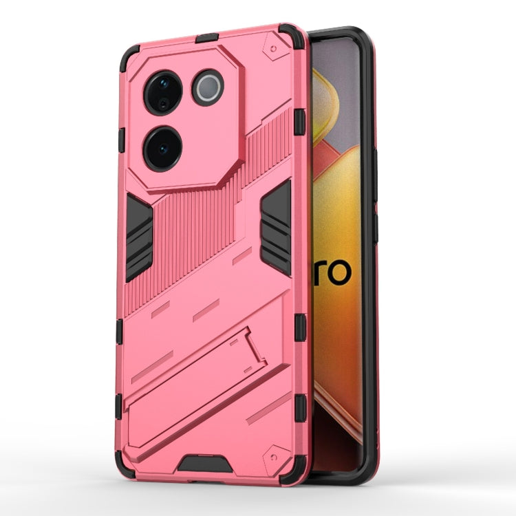 Punk Armor 2 in 1 PC + TPU Phone Case with Holder, For vivo V60 5G Global, For vivo V50 5G Global, For vivo iQOO Z9s Pro 5G India, For vivo iQOO Z9s 5G Global, For vivo V30e 5G Global, For vivo iQOO Z9X 5G