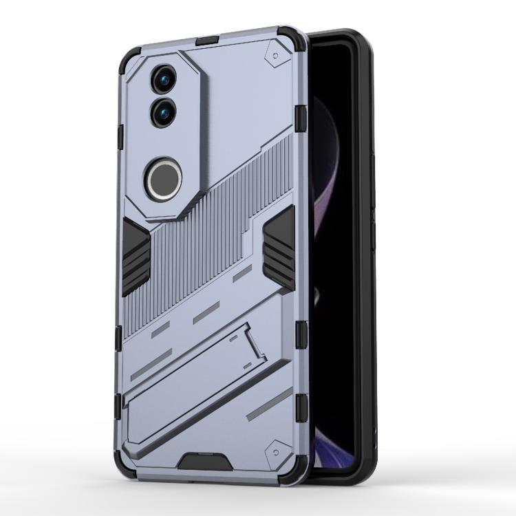 Punk Armor 2 in 1 PC + TPU Phone Case with Holder, For vivo V60 5G Global, For vivo V50 5G Global, For vivo iQOO Z9s Pro 5G India, For vivo iQOO Z9s 5G Global, For vivo V30e 5G Global, For vivo iQOO Z9X 5G