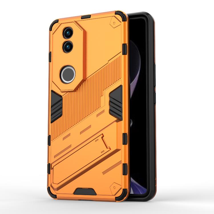 Punk Armor 2 in 1 PC + TPU Phone Case with Holder, For vivo V60 5G Global, For vivo V50 5G Global, For vivo iQOO Z9s Pro 5G India, For vivo iQOO Z9s 5G Global, For vivo V30e 5G Global, For vivo iQOO Z9X 5G