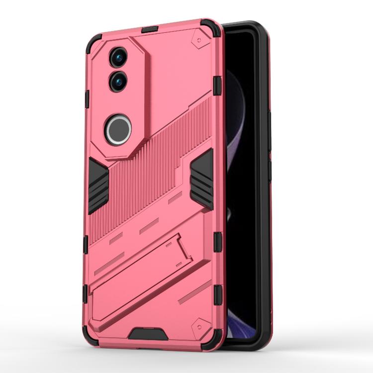 Punk Armor 2 in 1 PC + TPU Phone Case with Holder, For vivo V60 5G Global, For vivo V50 5G Global, For vivo iQOO Z9s Pro 5G India, For vivo iQOO Z9s 5G Global, For vivo V30e 5G Global, For vivo iQOO Z9X 5G