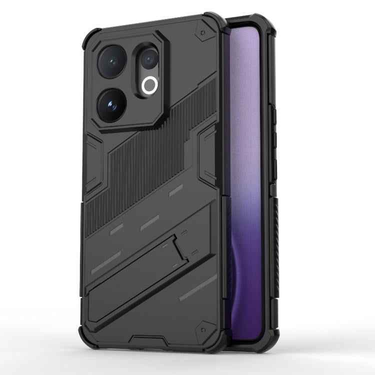 Punk Armor 2 in 1 PC + TPU Phone Case with Holder, For vivo V60 5G Global, For vivo V50 5G Global, For vivo iQOO Z9s Pro 5G India, For vivo iQOO Z9s 5G Global, For vivo V30e 5G Global, For vivo iQOO Z9X 5G