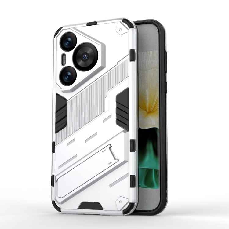 Punk Armor 2 in 1 PC + TPU Phone Case with Holder, For Huawei Mate 70 Pro / 70 Pro+, For Huawei Pura 70 Pro / 70 Pro+, For Huawei Pura 70 Ultra, For Huawei Pura 70, For Huawei nova 11 SE, For Huawei nova 12 Pro