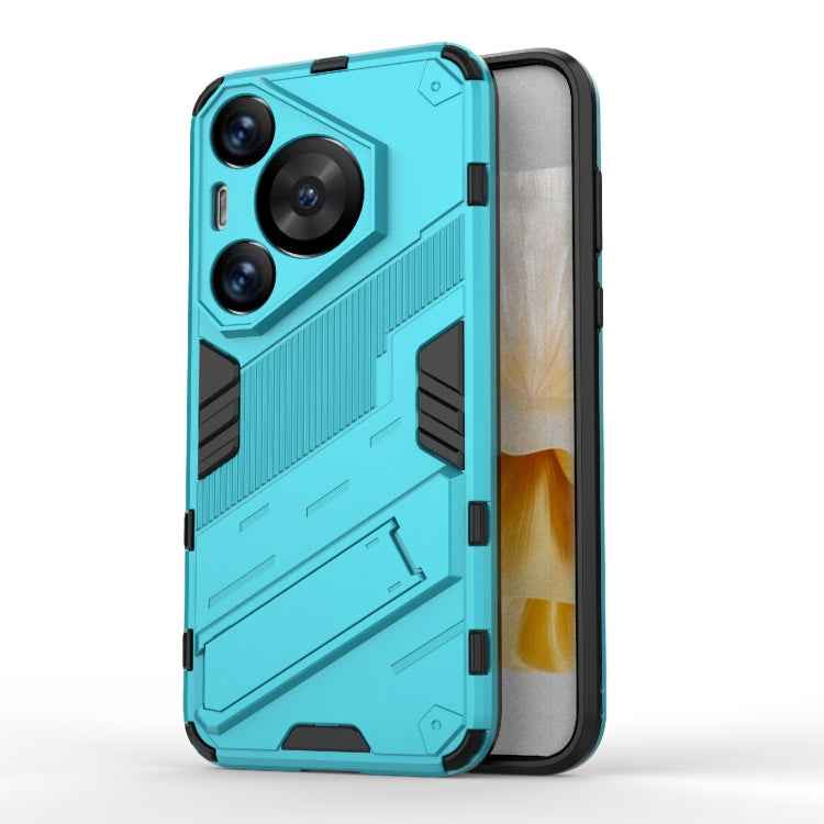 Punk Armor 2 in 1 PC + TPU Phone Case with Holder, For Huawei Mate 70 Pro / 70 Pro+, For Huawei Pura 70 Pro / 70 Pro+, For Huawei Pura 70 Ultra, For Huawei Pura 70, For Huawei nova 11 SE, For Huawei nova 12 Pro