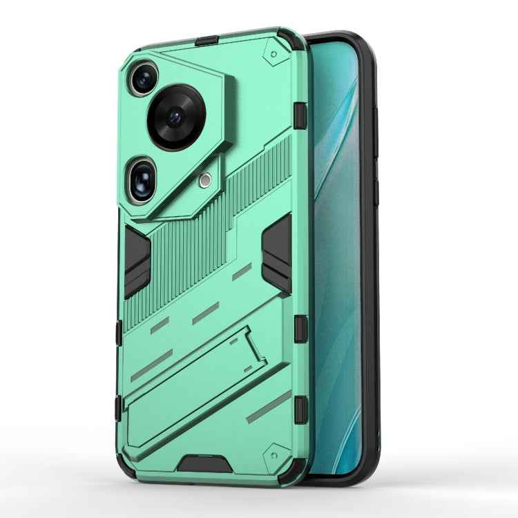 Punk Armor 2 in 1 PC + TPU Phone Case with Holder, For Huawei Mate 70 Pro / 70 Pro+, For Huawei Pura 70 Pro / 70 Pro+, For Huawei Pura 70 Ultra, For Huawei Pura 70, For Huawei nova 11 SE, For Huawei nova 12 Pro