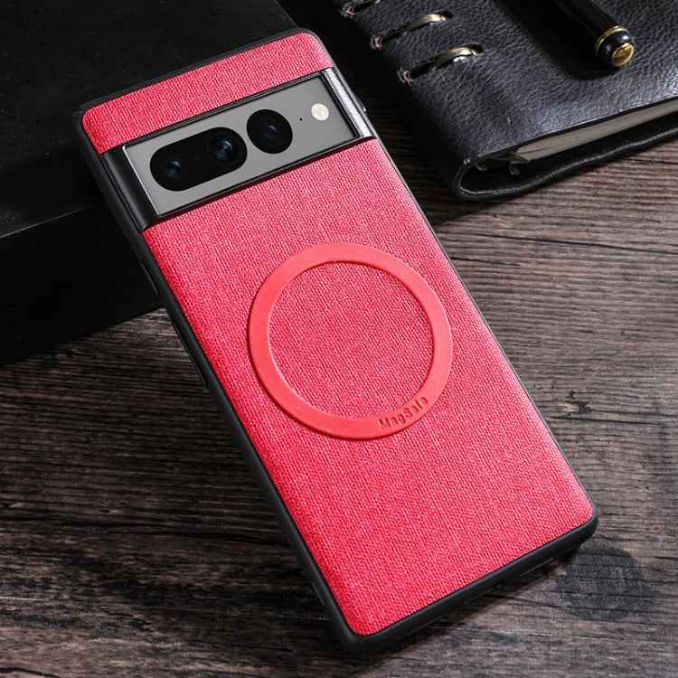 Magsafe Magnetic Ring Cloth Texture Phone Case