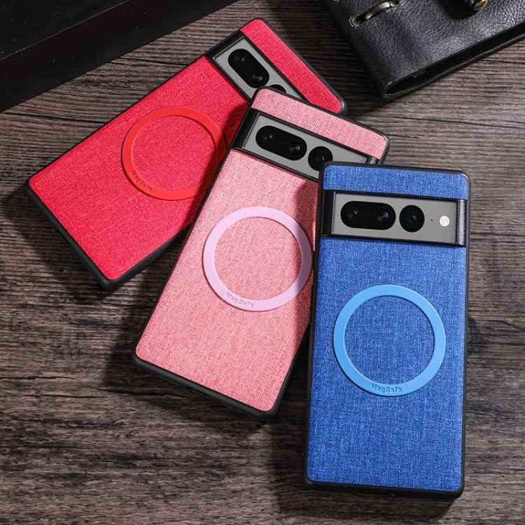 Magsafe Magnetic Ring Cloth Texture Phone Case