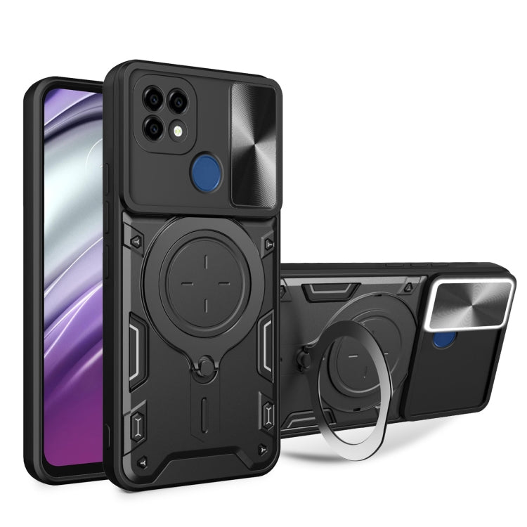 CD Texture Sliding Camshield Magnetic Holder Phone Case, For Realme C55 4G, For Realme GT3 5G, For Realme 10 Pro+ 5G, For Realme C35, For Realme C21 / C20 / C11 2021
