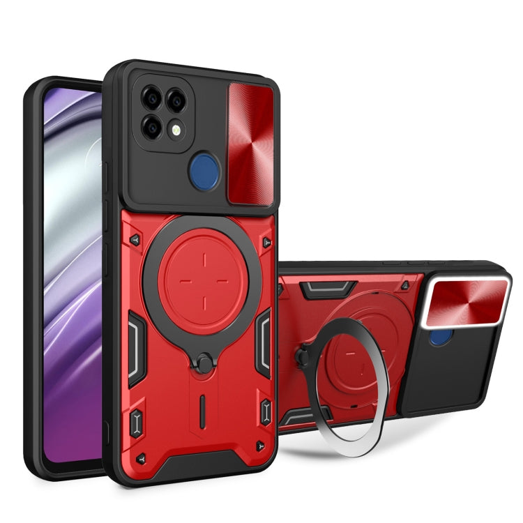 CD Texture Sliding Camshield Magnetic Holder Phone Case, For Realme C55 4G, For Realme GT3 5G, For Realme 10 Pro+ 5G, For Realme C35, For Realme C21 / C20 / C11 2021