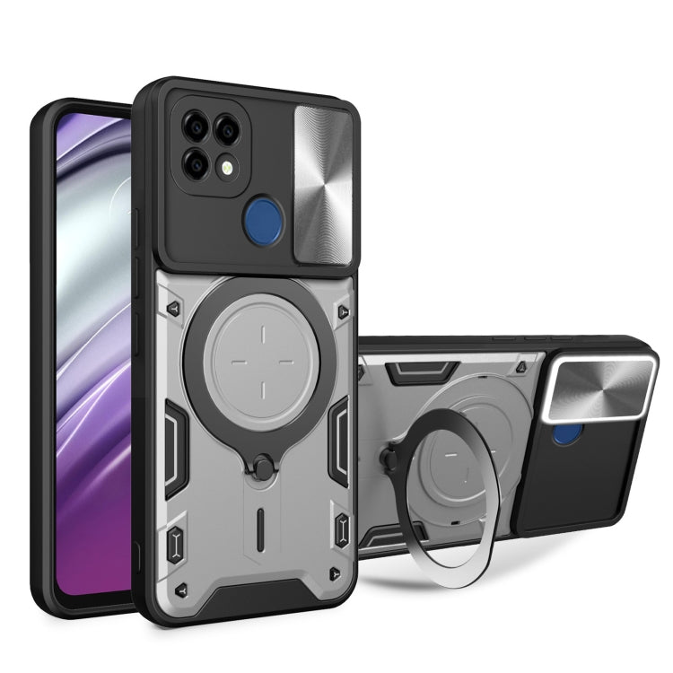 CD Texture Sliding Camshield Magnetic Holder Phone Case, For Realme C55 4G, For Realme GT3 5G, For Realme 10 Pro+ 5G, For Realme C35, For Realme C21 / C20 / C11 2021