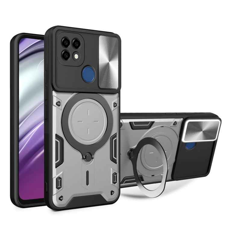 CD Texture Sliding Camshield Magnetic Holder Phone Case, For Realme GT3 5G, For Realme 10 Pro+ 5G, For Realme C35, For Realme C21 / C20 / C11 2021