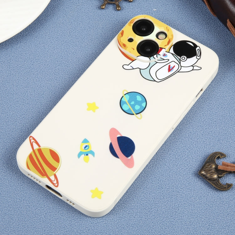 Hug Moon Astronaut Pattern TPU Phone Case