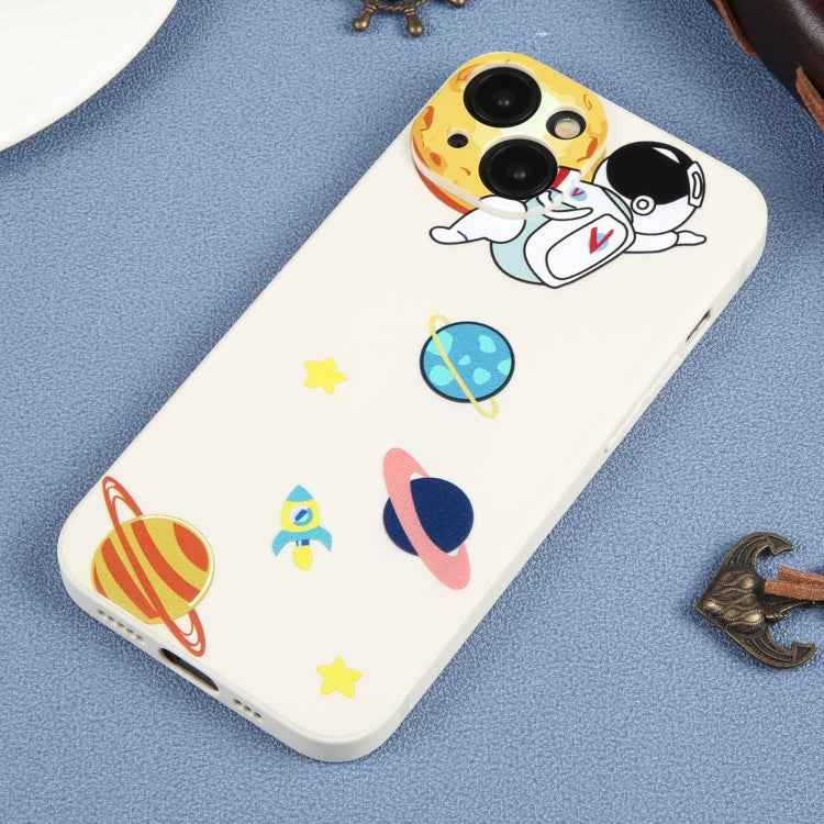 Hug Moon Astronaut Pattern TPU Phone Case