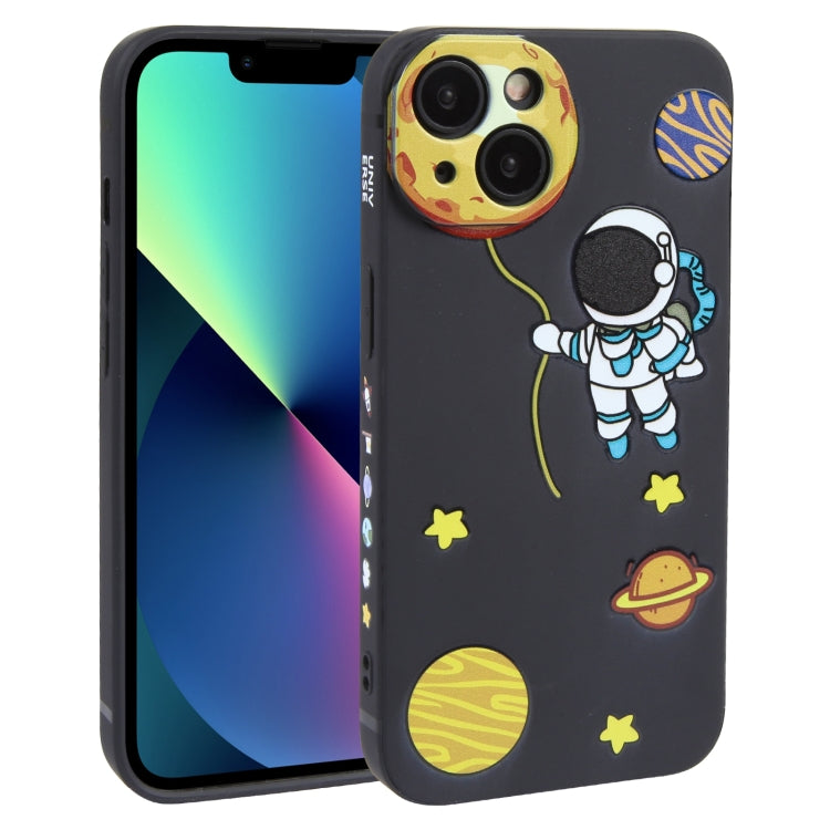 Hug Moon Astronaut Pattern TPU Phone Case