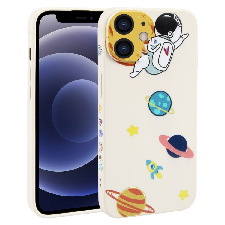 Hug Moon Astronaut Pattern TPU Phone Case