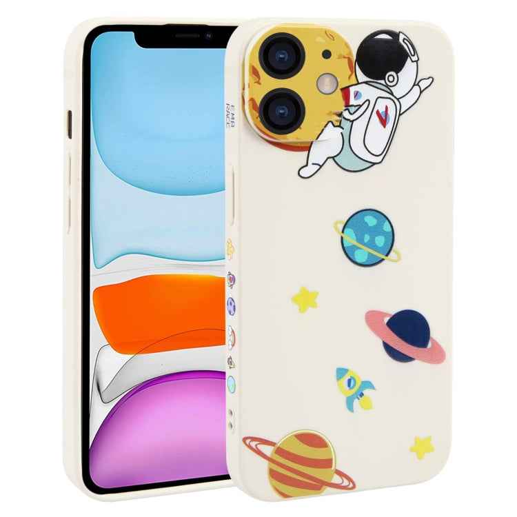 Hug Moon Astronaut Pattern TPU Phone Case