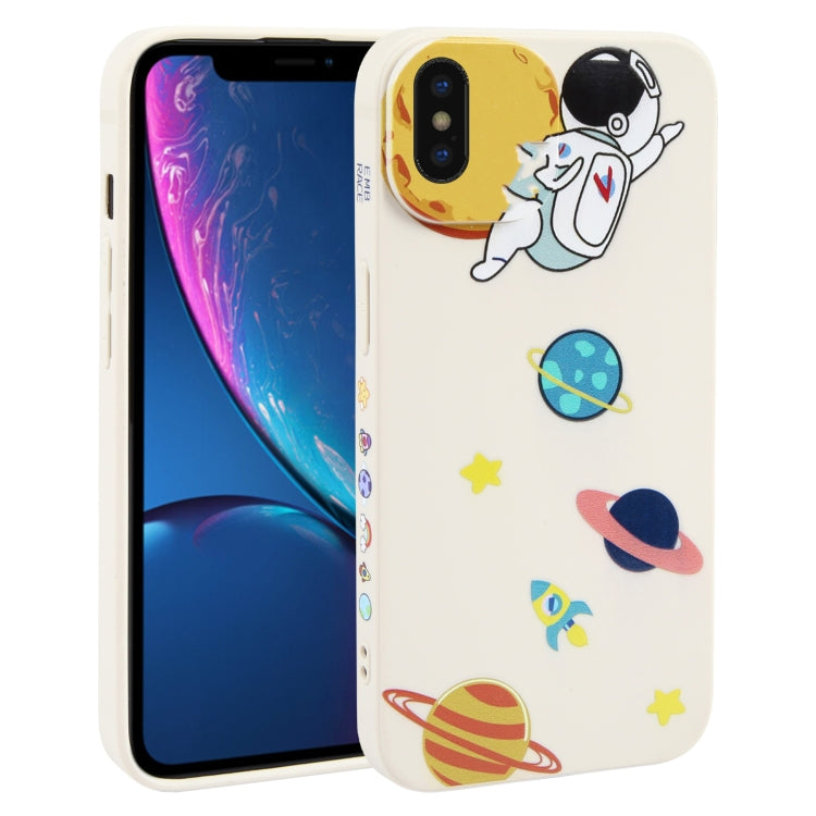Hug Moon Astronaut Pattern TPU Phone Case