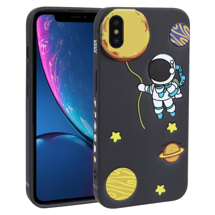 Hug Moon Astronaut Pattern TPU Phone Case