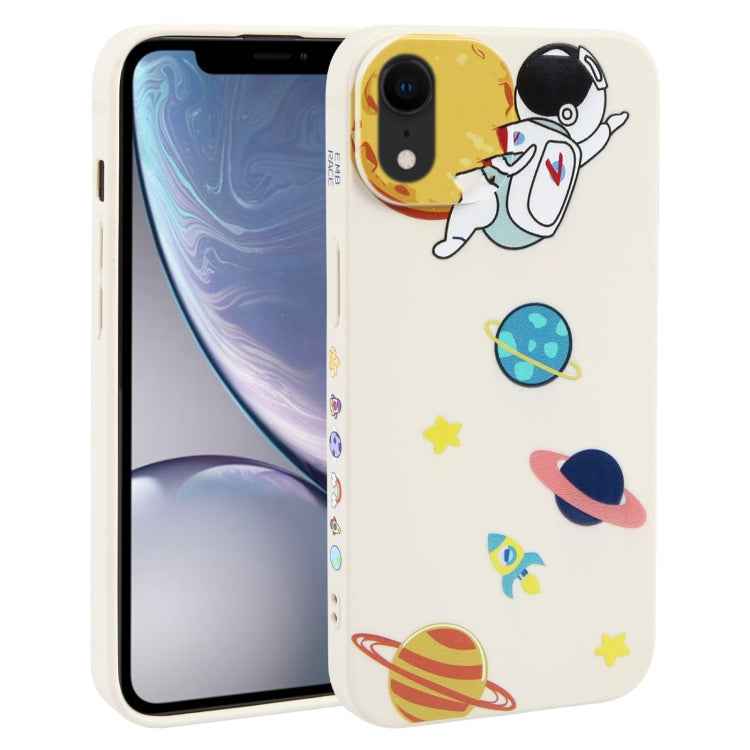 Hug Moon Astronaut Pattern TPU Phone Case