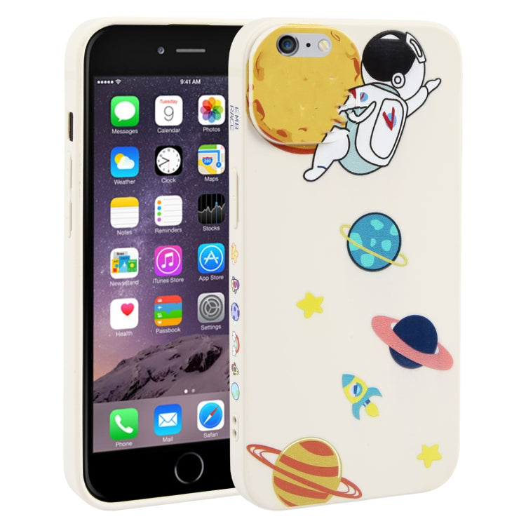 Hug Moon Astronaut Pattern TPU Phone Case