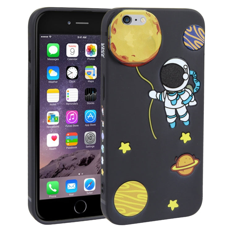 Hug Moon Astronaut Pattern TPU Phone Case
