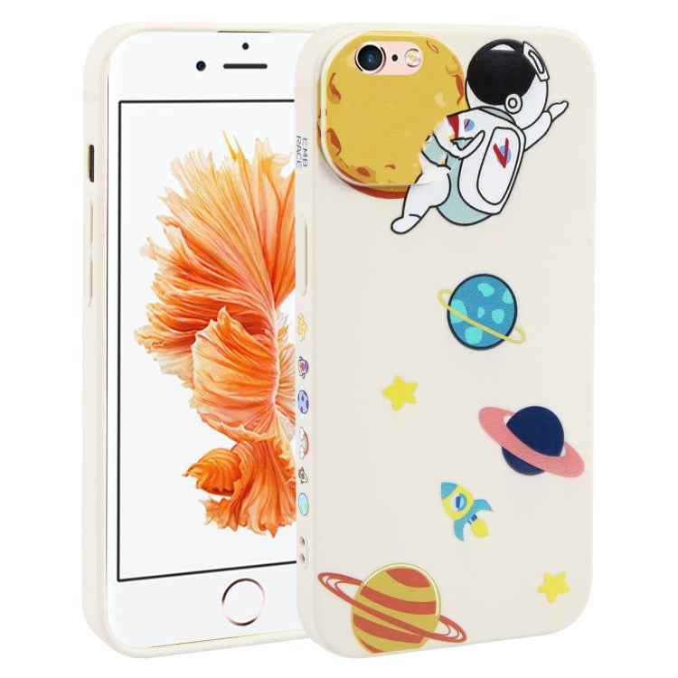 Hug Moon Astronaut Pattern TPU Phone Case