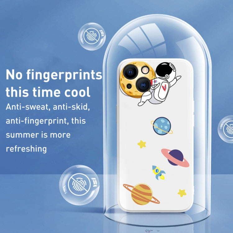 Hug Moon Astronaut Pattern TPU Phone Case