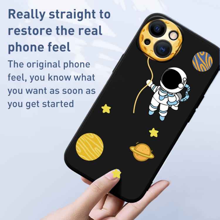 Hug Moon Astronaut Pattern TPU Phone Case