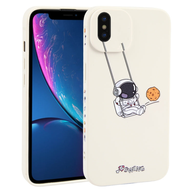 Astronaut Swinging Pattern TPU Phone Case