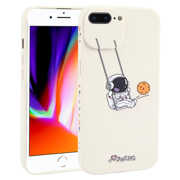 Astronaut Swinging Pattern TPU Phone Case