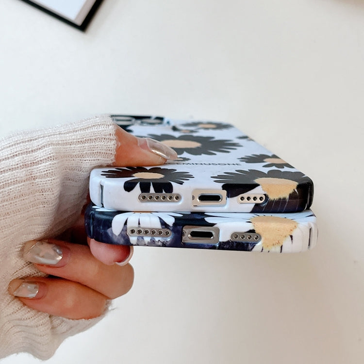 Frosted Daisy Film Phone Case, For iPhone 15 Pro Max, For iPhone 15 Pro, For iPhone 15 Plus, For iPhone 15, For iPhone 14 Plus, For iPhone 14, For iPhone 14 Pro, For iPhone 14 Pro Max, For iPhone 13 Pro Max, For iPhone 13 Pro, For iPhone 13, For iPhone...